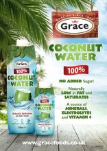 100% kokosové vody GRACE - NOVINKA